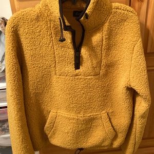 Mustard Sherpa Pullover